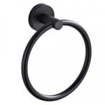 Round Towel Ring Matte Black