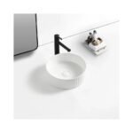 Matte White Fluted Basin
