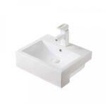 Semi Recessed Ceramic Basin