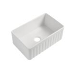 FARMHOUSE CERAMIC FLUTED SINGLE BOWL KITCHEN SINK