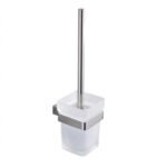 Square Toilet Brush Holder Chrome
