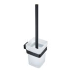 Square Toilet Brush Holder Matte Black