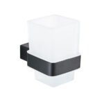 Square Tooth Brush Holder Matte Black
