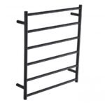 Ladder Towel Rail Round Matte Black