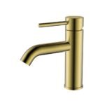 BRUSHED GOLD Basin Mixer Round