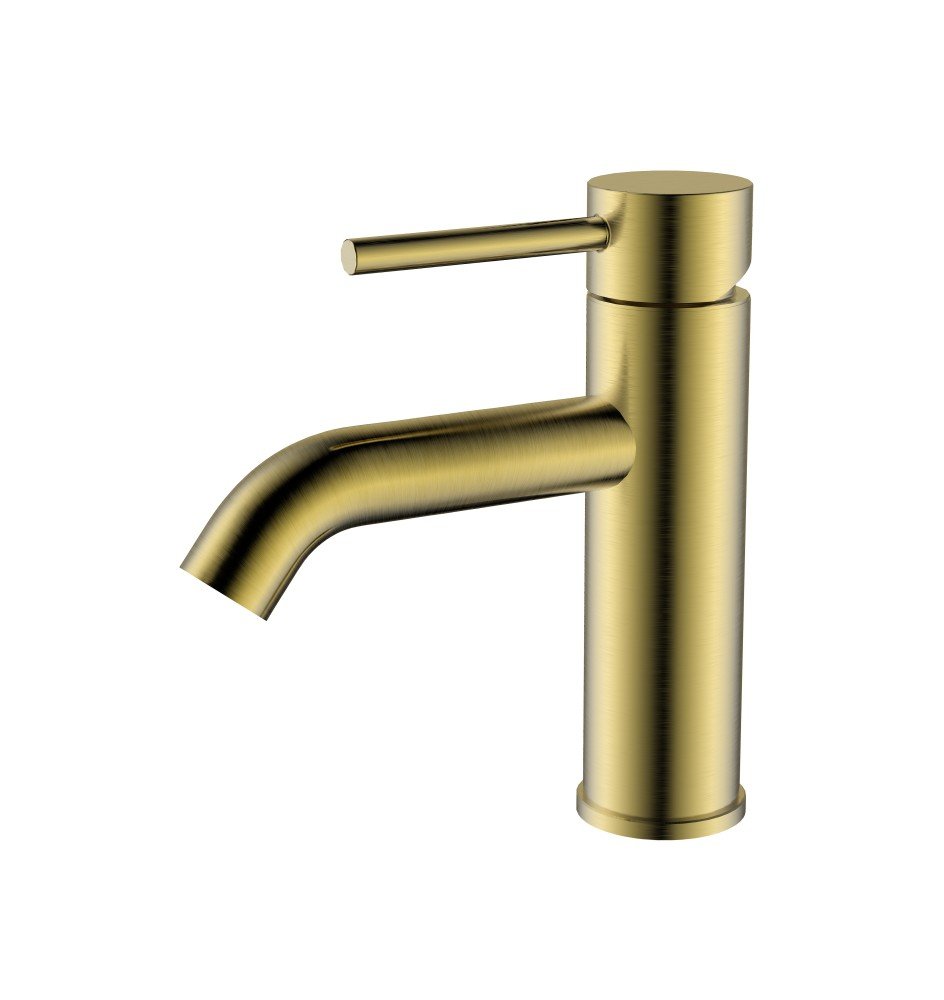 Renovation and flooring installation project in Melbourne. BRUSHED GOLD Basin Mixer Round - Image 1