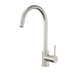 BRUSHED NICKEL Round Sink Mixer