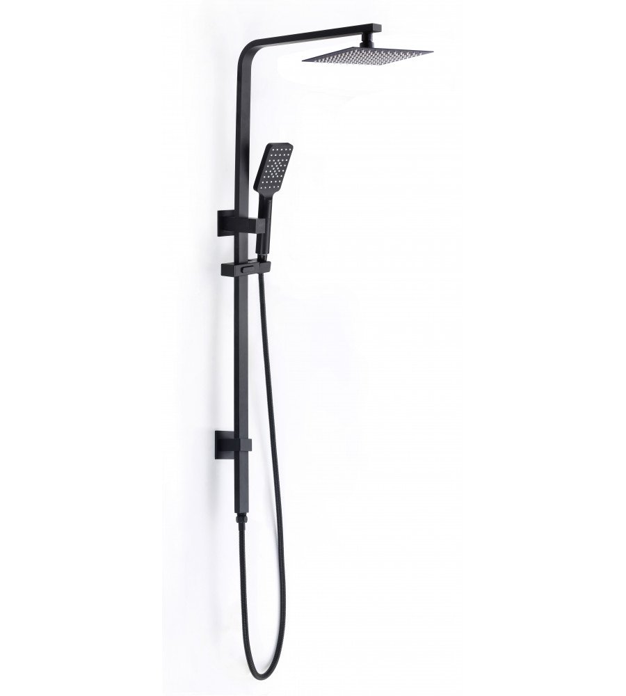 Renovation and flooring installation project in Melbourne. ROSE matte black shower set - Image 1