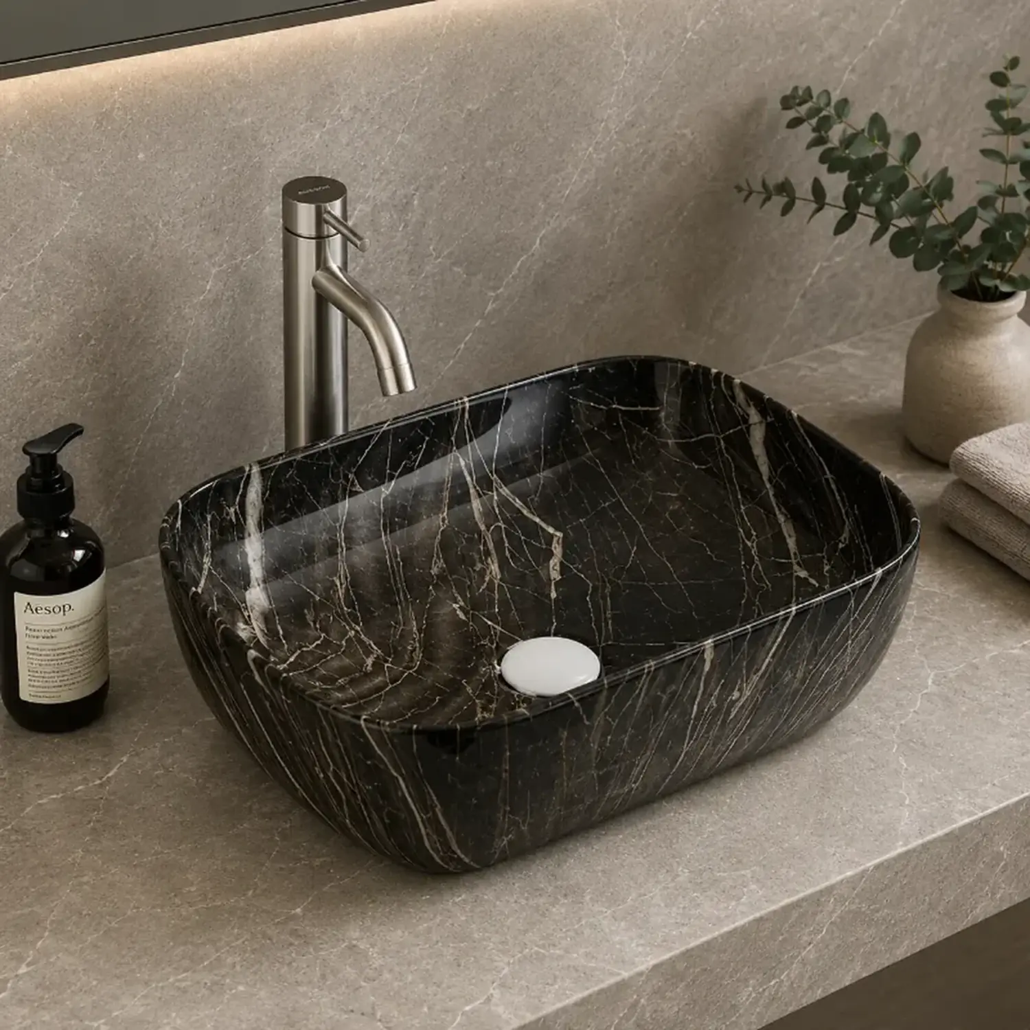 Counter-Top Basin Market Ceramic | 500x390x145mm | AHF - Image 1