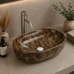Countertop Basin Marble Ceramic | 605x425x140mm | AHF