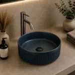 Matte Black Fluted Basin | 370x370x130mm | AHF