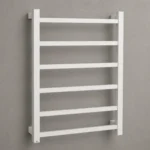 Square Heated Towel Rail Chrome | 650x500x110mm | AHF