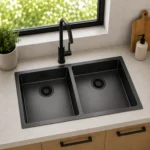 Undermount Double Bowl Kitchen Sink | 870x450x200mm | AHF