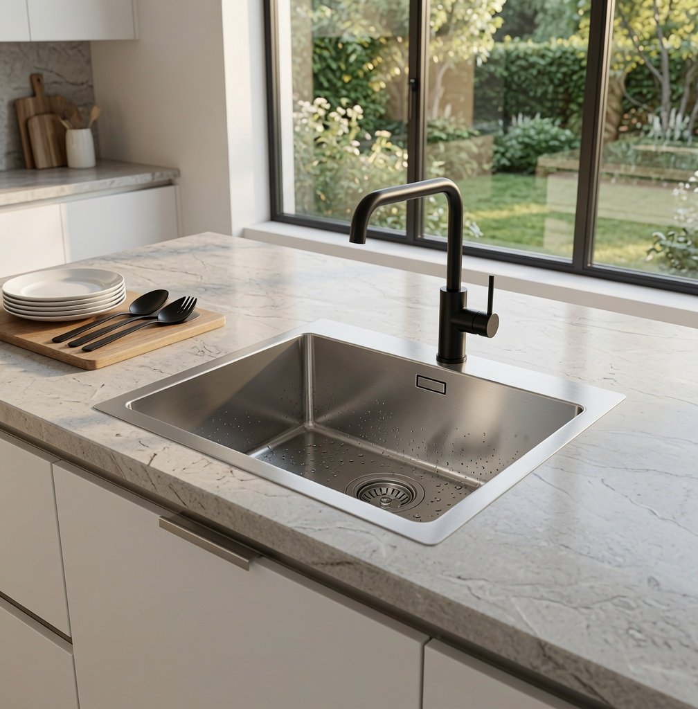 Undermount Single Bowl Laundry Sink | 430x450x200mm | AHF - Image 1