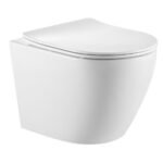 In-Wall Cistern Wall Hung Tornado, Rimless Toilet NANO GLAZE