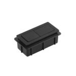 BT49BK SQUARE MATTE BLACK BUTTON
