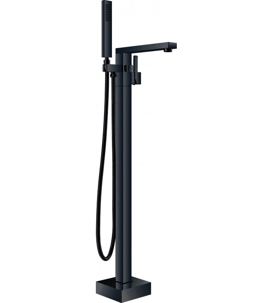 Renovation and flooring installation project in Melbourne. Freestanding Bath Mixer Matte Black - Image 1