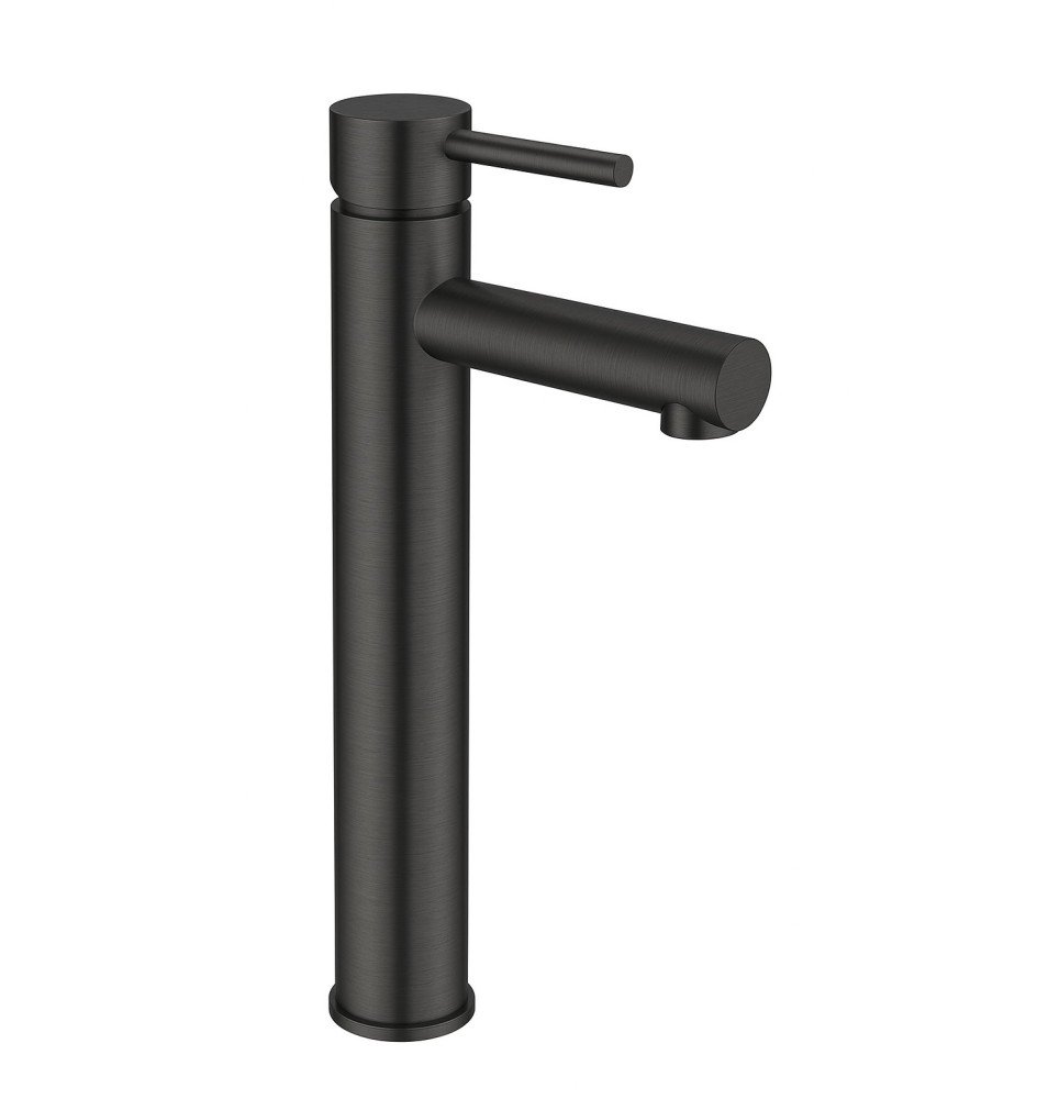 Renovation and flooring installation project in Melbourne. GUNMETAL Round Tall Basin Mixer - Image 1