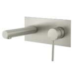 BRUSHED NICKEL Round Bathwall Mixer
