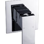 Chrome Shower Mixer Square