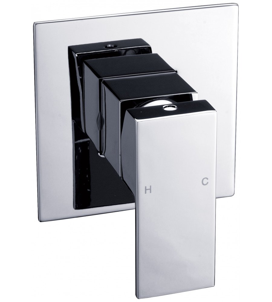 Renovation and flooring installation project in Melbourne. Chrome Shower Mixer Square - Image 1