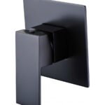 Matte Black Shower Mixer Square