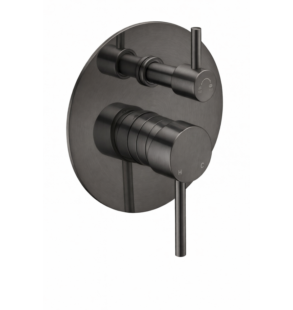 hd508a5bpgm-gunmetal-shower-mixer-with-diverter GUNMETAL Shower Mixer With Diverter - Image 1