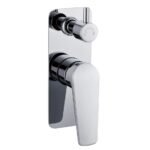 CHROME SHOWER MIXER WITH DIVERTER