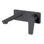 MATTE BLACK BATHWALL MIXER