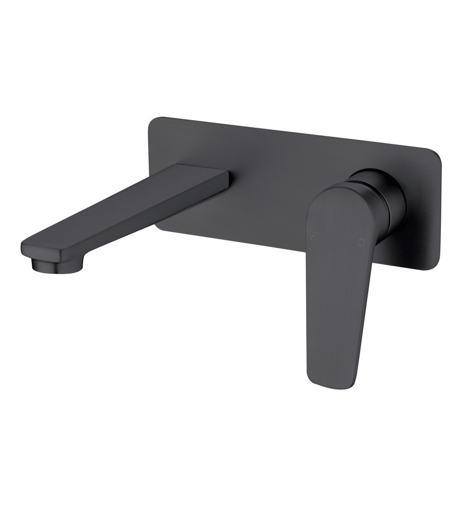 Renovation and flooring installation project in Melbourne. MATTE BLACK BATHWALL MIXER - Image 1