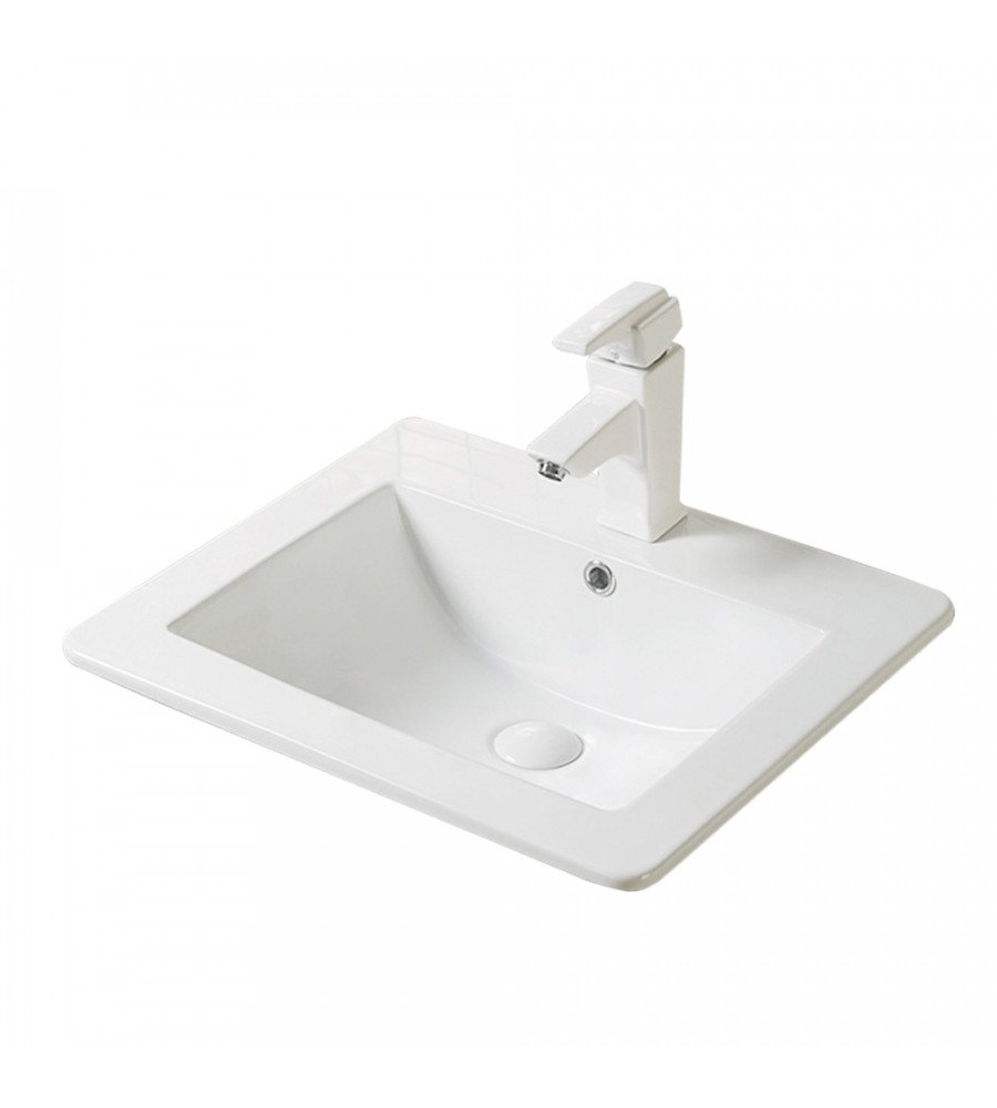 Renovation and flooring installation project in Melbourne. Drop In Ceramic Basin - Image 1