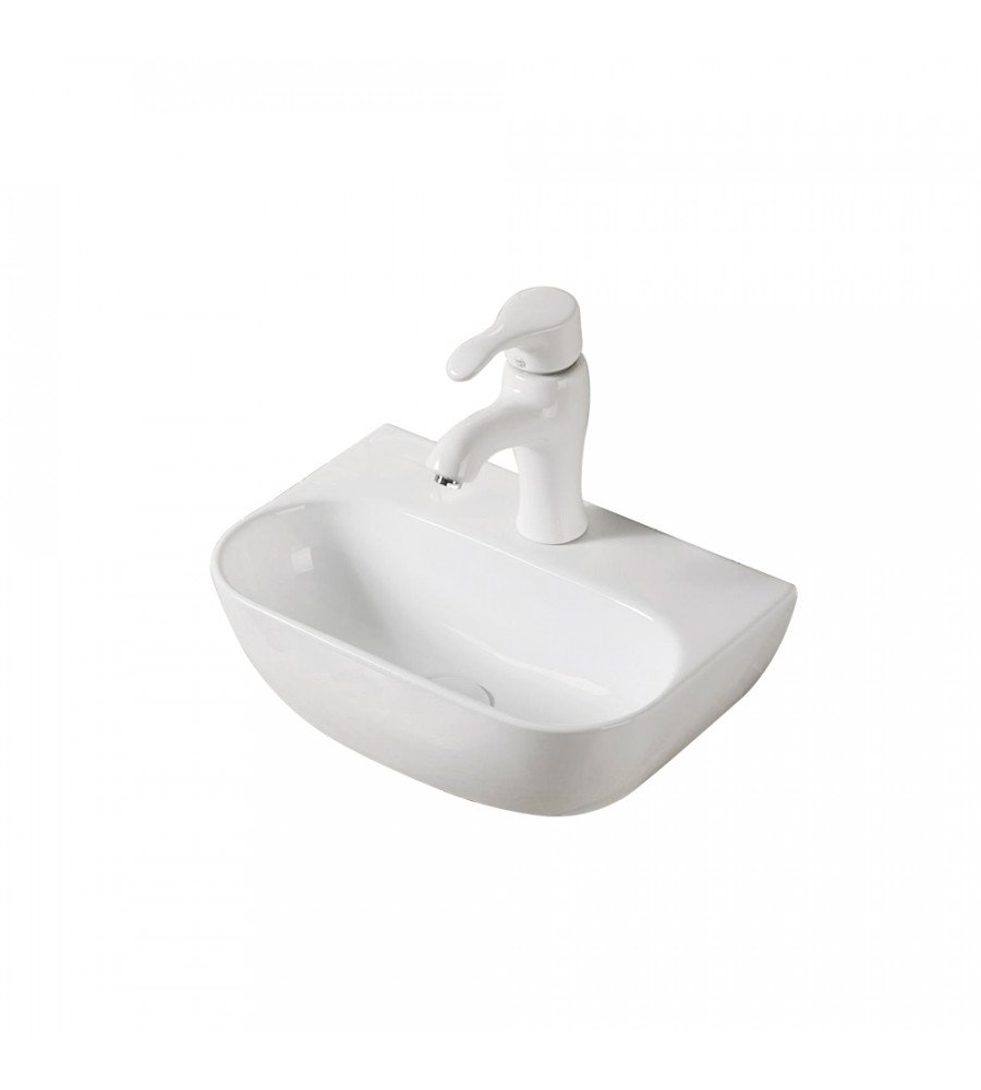 Renovation and flooring installation project in Melbourne. Wall Hung Ceramic Basin - Image 1