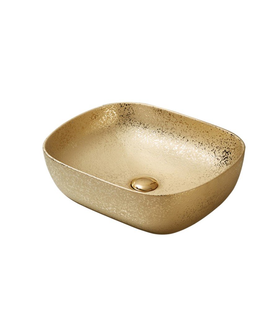 Renovation and flooring installation project in Melbourne. Countertop Basin With Rough Gilding - Image 1