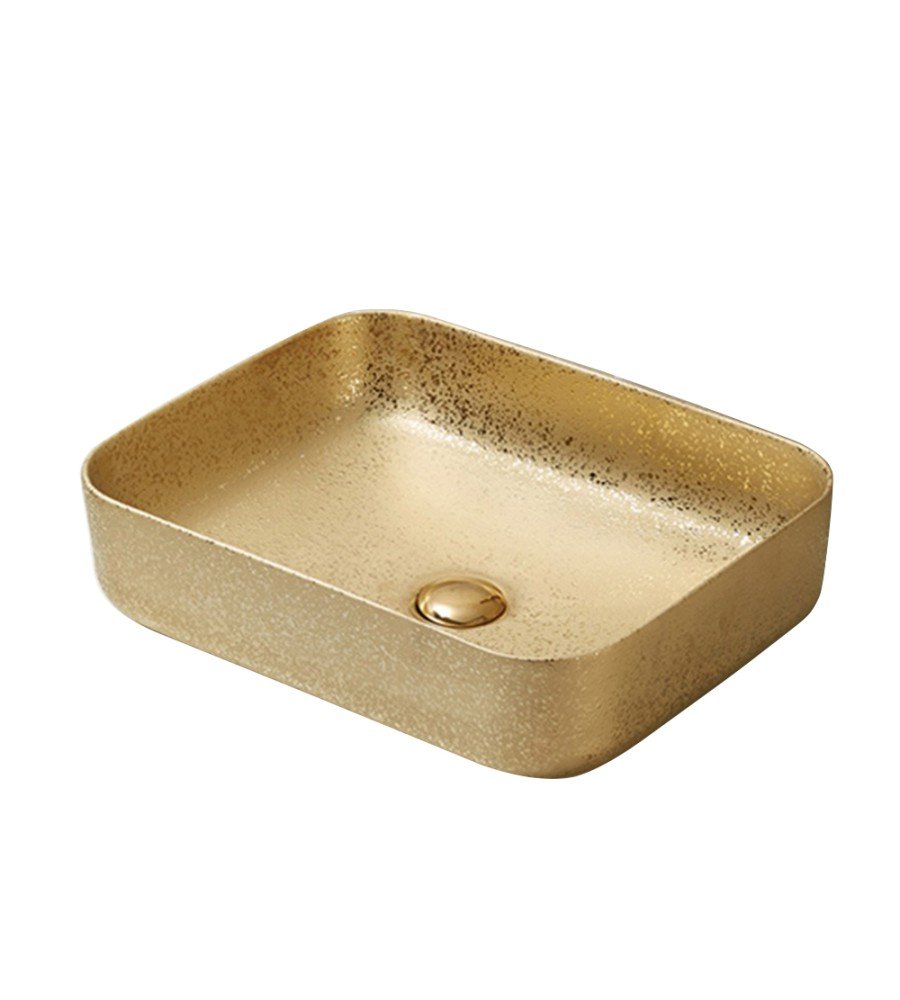 Renovation and flooring installation project in Melbourne. Countertop Basin With Rough Gilding - Image 1