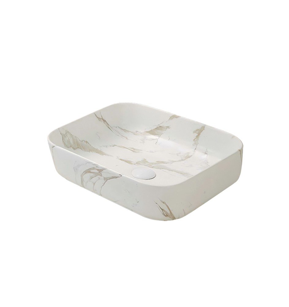 Renovation and flooring installation project in Melbourne. Countertop Marble Ceramic Basin - Image 1