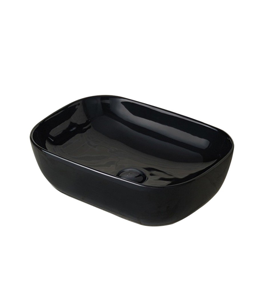 Renovation and flooring installation project in Melbourne. Counter Top Glossy Black Basin - Image 1