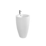 GLOSS WHITE FREESTANDING CERAMIC BASIN