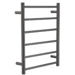 ROUND Heated Towel Rail GUNMETAL