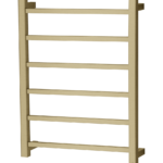 SQUARE Heated Towel Rail BRUSHED GOLD