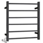 SQUARE Heated Towel Rail Matte Black