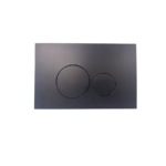 Round Matte black In-Wall Cistern Button