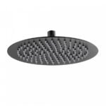 (250mm) Matte Black Round Shower Head