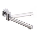 round bath spout chrome swivel