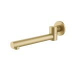 round bath spout BRUSHED GOLD swivel