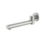 round bath spout BRUSHED NICKEL swivel