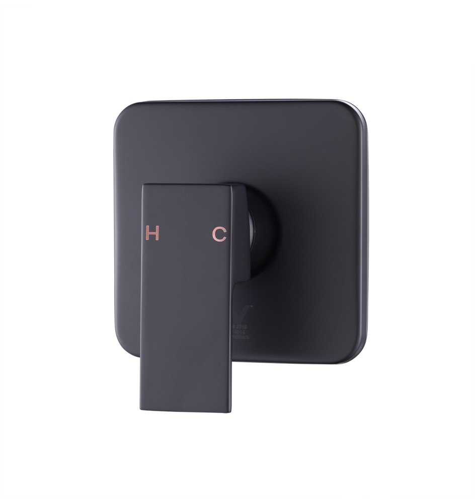 Renovation and flooring installation project in Melbourne. Matte Black Shower Mixer - Image 1