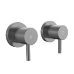 GUNMETAL ROUND SHOWER TAP SET