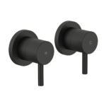 MATTE BLACK ROUND SHOWER TAP SET