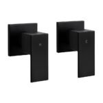MATTE BLACK SQUARE SHOWER TAP SET
