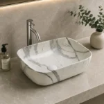 K2426-P81 Marble Look Basin | 455x320x135mm | AHF